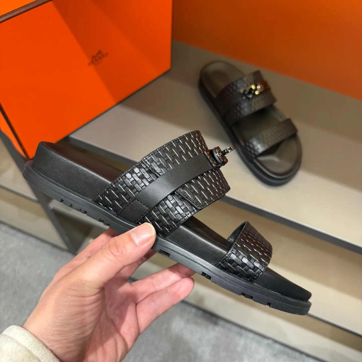 Men's shoes 💰300, size 38-45, the new 2014 summer Hermes shoes are the same as the original ones, handmade by masters! ❥High-end customization, exclusive products, the highest version in the industry⚠❥Using: Hermers upper: (pursuing top walking comfort) ✨Top quality on sale━━━━Hermes━━━━━
